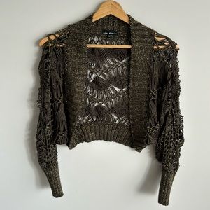 Y2K Open Weave Shrug